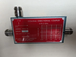 Coaxial Directional Coupler, Narda 3002-10 dB, 0,95 to 2,0 GHz  N(f) - Bild 1 von 1