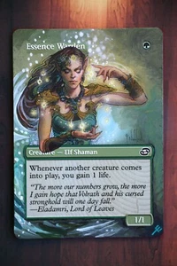 Essence Warden *Magic Altered Hand Painted Extended Borderless Art MTG by Erich - Picture 1 of 3