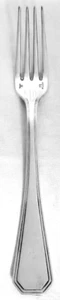 AMERICA by Christofle Silverplate Dinner Fork 8 1/8" NEW NEVER USED made France  - Picture 1 of 4