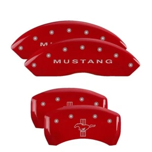 MGP Front&Rear Brake Caliper Covers Set Fits 2005-2009 Ford Mustang 10197S - Picture 1 of 5
