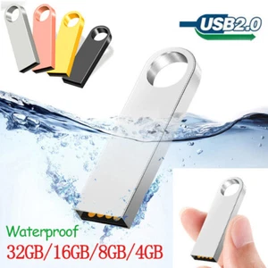 USB2.0 Flash Drive 32GB Pendrive USB memory stick Metal Ring On Key Thumb PC lot - Photo 1/14
