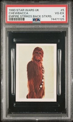 1980 Star Wars UK Empire Strikes Back Stickers Chewbacca PSA 4 🔥 HIGHEST GRADED - Image 1 of 3