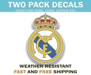Real Madrid Sticker Decal Club de Fútbol Spain Soccer Sticker - Picture 1 of 2