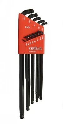 Eklind Stubby SAE Double Ball End Hex Wrench Key Set 13pc .050-3/8 IN 17213 USA - Image 1 of 4