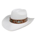 Western Cowboy Hat Wide Brimmed Fedoras Hat For Boyfriend Hat Wide Brimmed