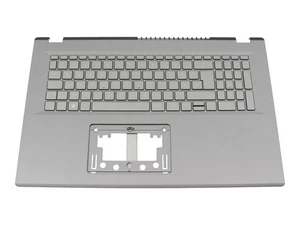 Acer 6BKJLN7011 Oryginalna klawiatura z Topcase DE (niemiecki) szara/szara z tyłem - Zdjęcie 1 z 5