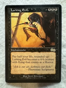 MTG - Lurking Evil - Urza's Saga - LP - #140 - Free Shipping! - Picture 1 of 2