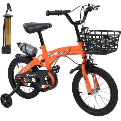 14" Kids Bike w/Training Wheel Kids Bicycle Birthday Xmas Gift for Kids Boy Girl - Image 1 of 4