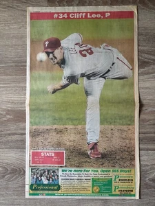 Cliff Lee Philadelphia Phillies The Mercury Newspaper Insert 10/4/09 1 of 7 - Picture 1 of 3