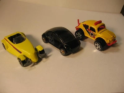 lote de 3 coches Matchbox vintage Plymouth Prowler & Volkswagen Concept & Beetle Foto 1 de 4