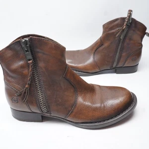 Usado en excelente estado! Botas marrones con cremallera lateral media al tobillo para mujer talla EU 39 / US 8 imprescindibles de ver - Imagen 1 de 14