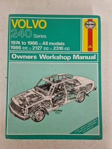 Volvo 240 series Haynes Manual 1974 to 1986 Carburettor & Fuel Injection Models - Picture 1 of 24