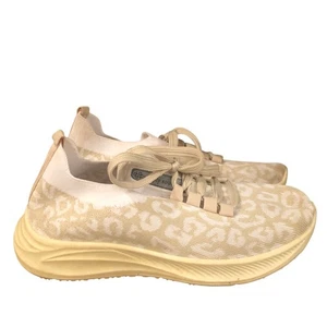 Simply Southern leichte hellbraune Leopardenmuster Schnürschuhe Turnschuhe Größe 8 - Bild 1 von 7