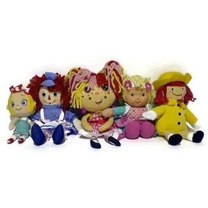 Girl's Lot Stuffed Animal Plush Ada Twist, Raggedy Ann and More 11" to 18" - Picture 1 of 10