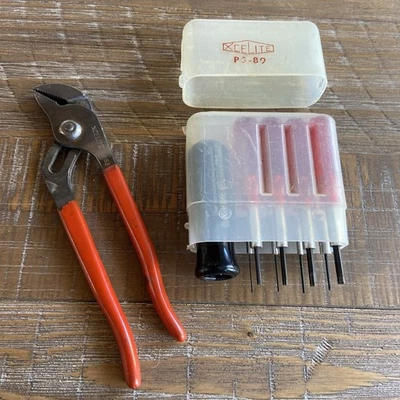 Destornilladores tipo hexagonal Xcelite PS-89 de colección y alicates de lengüeta y ranura #53 de 7"  Foto 1 de 4