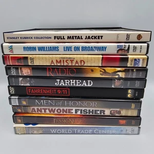 Drama/USA/World Used DVD Lot (8 Movies, 1 Doc, 1 Spec) - Amistad, Radio, Passion - Picture 1 of 6