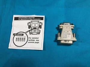 MacIntosh Video Adapter DB15 auf VGA mit 5 DIP Schaltern - Zdjęcie 1 z 9