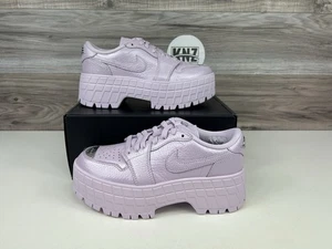 *Nike Air Jordan 1 Brooklyn Muñeca Baja Rosa Metálica Plata (HF3184 500) Plataforma - Imagen 1 de 10
