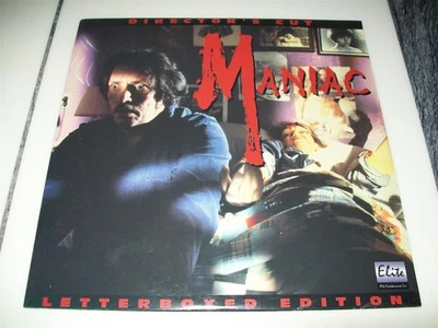 MANIAC Laserdisc LD BRAND NEW SEALED WIDESCREEN FORMAT DIRECTOR'S CUT ULTRA RARE - Image 1 of 2
