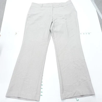 Worthington платье брюки женщин 14 миниатюрный бежевый текстурированный расклешенный ноги изогнутый крой - Изображение 1 из 4