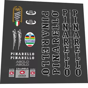 PINARELLO ASOLO FRAME STICKER SET BLACK / WHITE CONTOUR - Bild 1 von 3