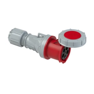 PCE 63AMP 5 Pin 3P+N+E 415V Stecker rot Buchse Ceeform Commando IP67 wasserdicht - Bild 1 von 2