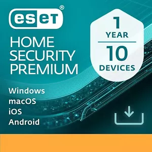 ESET HOME Security Premium 2025 10 Devices 1 Year Activation Code by Email - Picture 1 of 8