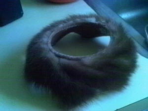 GENE DORIS VINTAGE MINK FUR CROWN HAT HALO 1950'S COUTURE - Picture 1 of 4