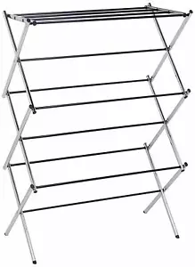 Stainless Steel Indoor Airer Chrome Metal Foldable Portable Clothes Drier Large - Picture 1 of 5