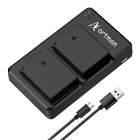 Artman LP-E10 Battery and USB Dual Battery Charger for Canon EOS Rebel T7 T6 ...