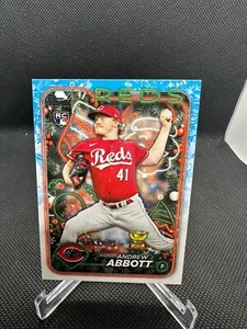 2024 Topps Holiday Base # H82 Andrew Abbott, Cincinnati Reds RC - Bild 1 von 2