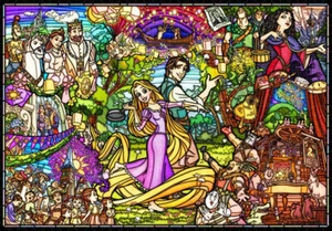 Jigsaw Puzzle Pure White Tangled Story stained glass 1000 pcs Tenyo DP1000-036 - Picture 1 of 1