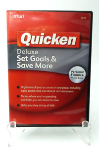 Quicken Deluxe 2011 Set Goals & Save More Personal Finance For Windows Used