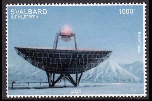SELLO LOCAL SVALBARD 2021 SPACE EISCAT RADAR CIENTÍFICO MNH Foto 1 de 1