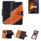 Sleeve for Xiaomi Pocophone F1 Wallet Case Cover Bumper black Brown 