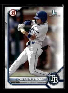 2022 Bowman Draft Paper Chandler Simpson Tampa Bay Rays #BD-26 5 Card Lot - Picture 1 of 2