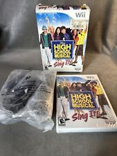 Disney High School Musical HSM Sing It (Nintendo Wii) w/Microphone Open Box