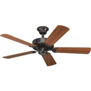 Progress Lighting Ceiling Fan 42" Indoor Antique Bronze/Brown w/ Downrod + Cap - Picture 1 of 7