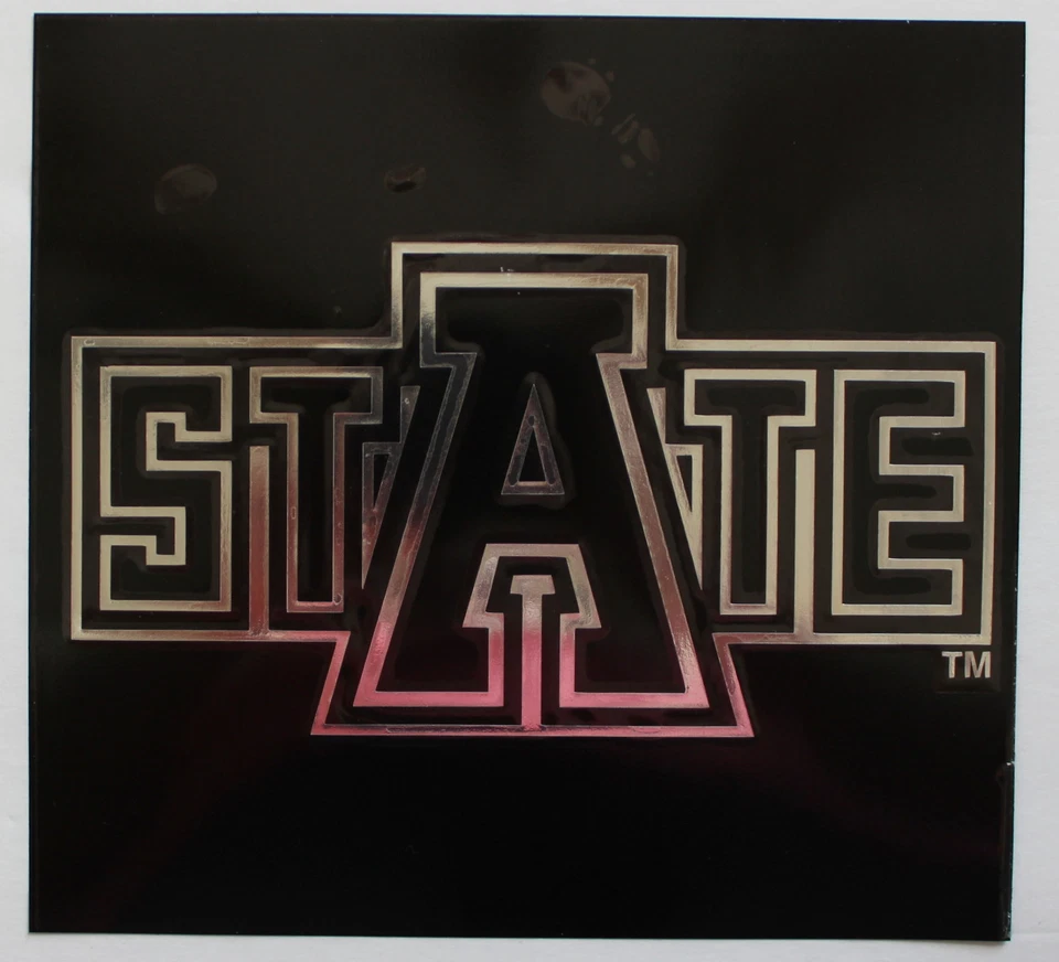 Arkansas State University Lic Chrome Sticker Qualilty NCAA  Window College Decal - Image 1 of 4