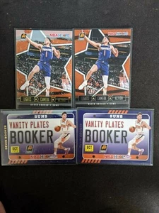 2020-21 NBA Hoops Devin Booker 4x card lot Vanity Plates Lights Camera Action - Picture 1 of 2