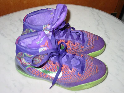2013 Nike Kobe 9 Elite фиолетовый Venom/дерна оранжевый 636602-500 туфли! Размер 6Y - Изображение 1 из 4