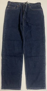Pantalones de mezclilla Levi para hombre 505 relajados 13" tiro alto W40 x L32 EE. UU. lengüeta roja 40x32 remachados - Imagen 1 de 15