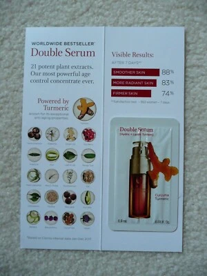 CLARINS Double Serum [Hydric + Lipidic System] Sample - Size 0.9 ml / 0.03 oz  - Image 1 of 3