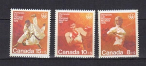 Canada 1975 Jeux Olympiques de Montréal 1976 (VIII) 3 timbres MNH /TE4882b - Imagen 1 de 1