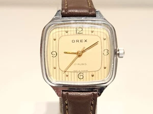 RELOJ MECÁNICO CROMADO VINTAGE RARO CLÁSICO ELEGANTE RUMANIA DAMAS "OREX" 17J - Imagen 1 de 11