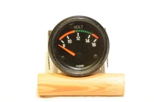 Porsche 924 Voltmeter Gauge 8-16 VOLT 52mm VDO # 477919531 9.79 - Picture 1 of 6
