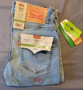 Levi's 511 Slim Stretch Jeans, Size 10 25x26 - Picture 1 of 9