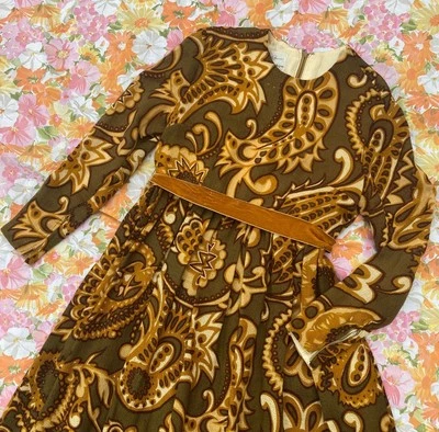 Vestido largo vintage años 60 cachemir - Bill Atkinson (L) Foto 1 de 4