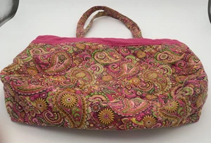 Vintage Large Gregg Gift Company Pink Paisley Tote Bag - Picture 1 of 6