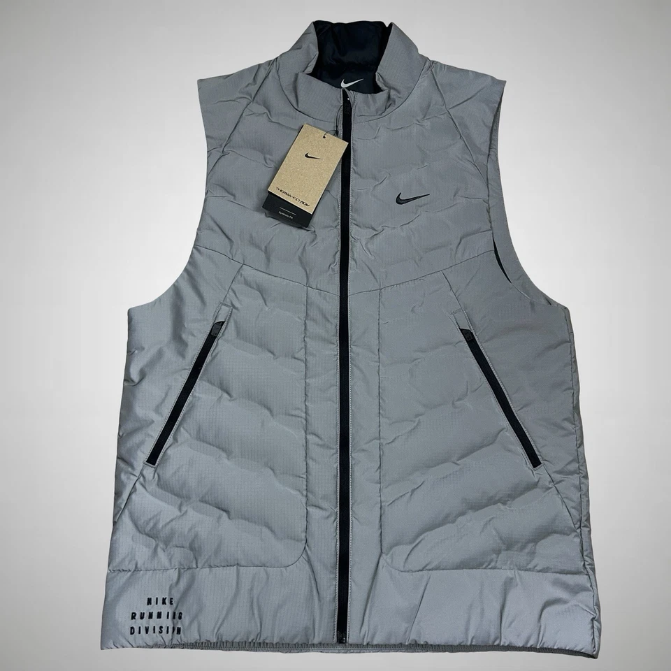 Nike Therma-Fit ADV Reflective Silver Running Vest FZ1131-035 Men’s Size S